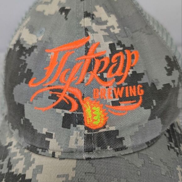 Flytrap Brewing Wilmington NC Camo Snap Back Hat Richardson New - Picture 2 of 9